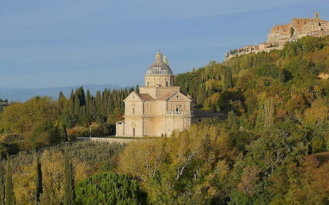 Montepulciano, eines der schönsten Dörfer der Toskana.