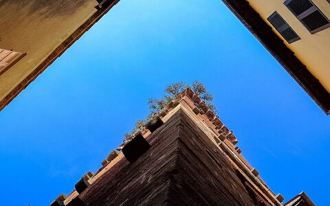 Unterwegs in Lucca mit dem Fahrrad