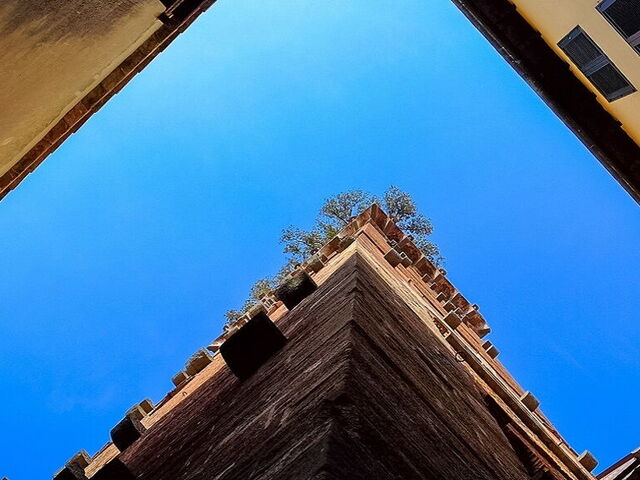 Unterwegs in Lucca mit dem Fahrrad