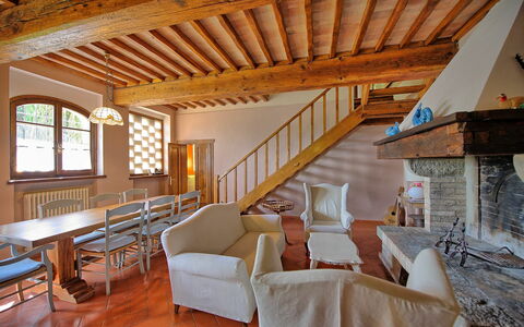 Unterkunft Villa Acciaioli: Esszimmer, Wohnzimmer