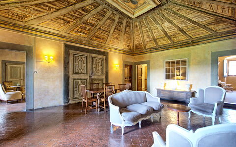 Unterkunft Cupola: Esszimmer, Wohnzimmer