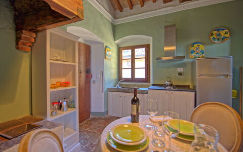 Unterkunft Torre 2: Esszimmer, Küche, Wohnzimmer