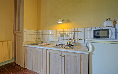 Unterkunft Tettoia: Esszimmer, Küche, Wohnzimmer