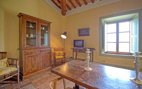 Unterkunft Tettoia: Esszimmer, Küche, Wohnzimmer