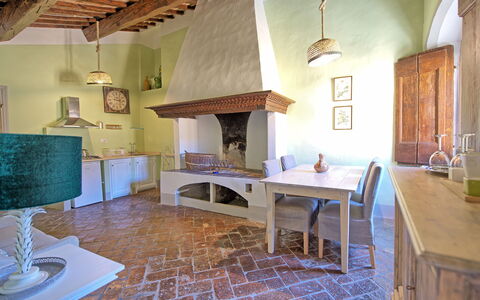 Unterkunft Montegufoni 29: Esszimmer, Wohnzimmer