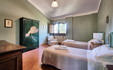 Unterkunft Villa Acciaioli: Schlafzimmer