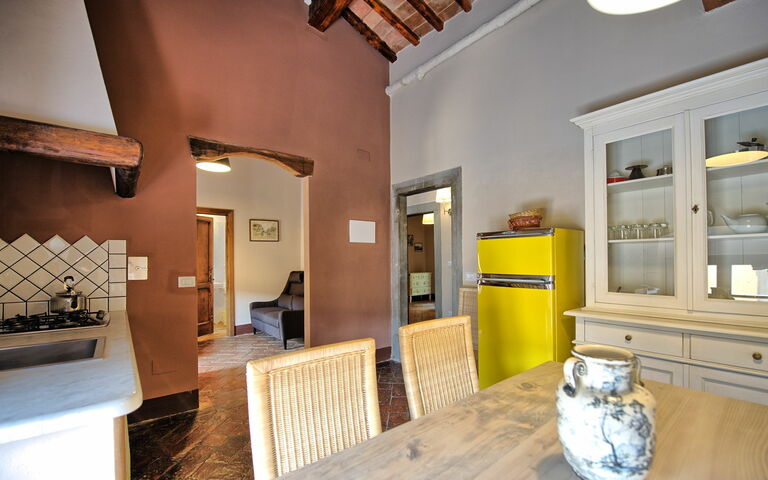 Unterkunft Montegufoni 19b: Esszimmer, Küche, Wohnzimmer