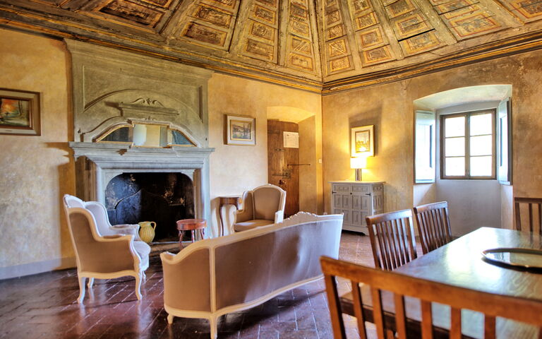Unterkunft Cupola: Esszimmer, Wohnzimmer