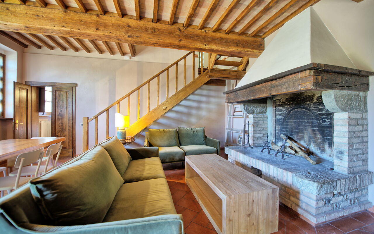 Unterkunft Villa Acciaioli: Esszimmer, Wohnzimmer