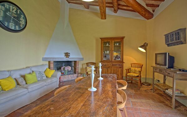 Unterkunft Tettoia: Esszimmer, Küche, Wohnzimmer