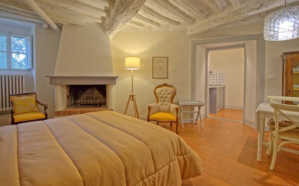 Unterkunft Camino: Esszimmer, Schlafzimmer, Wohnzimmer