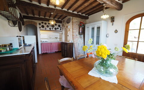 Unterkunft Cornocchio 2: Esszimmer, Küche