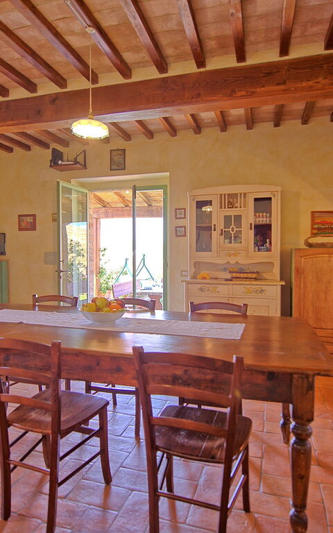 Castelmuzio: Esszimmer, Wohnzimmer