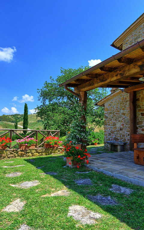 Castelmuzio: Balkon / Terrasse / Patio, Draussen, Garten