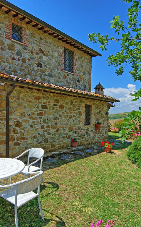 Castelmuzio: Draussen, Garten