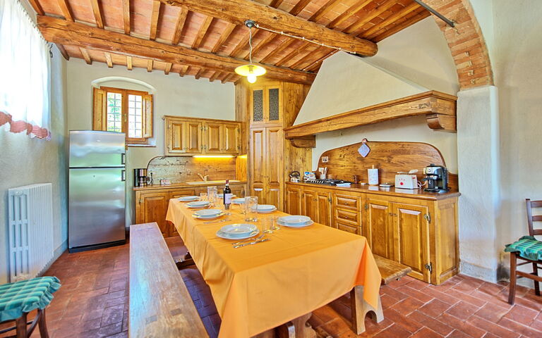 Casa Scopeti: Esszimmer, Küche