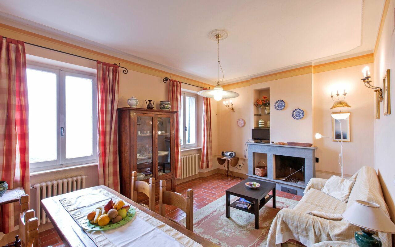 Unterkunft Santo Agostino Dream: Esszimmer, Wohnzimmer