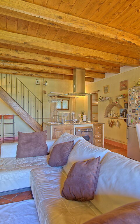 Villa Margherita: Esszimmer, Küche, Wohnzimmer