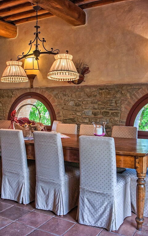 Villa Petrognano: Esszimmer