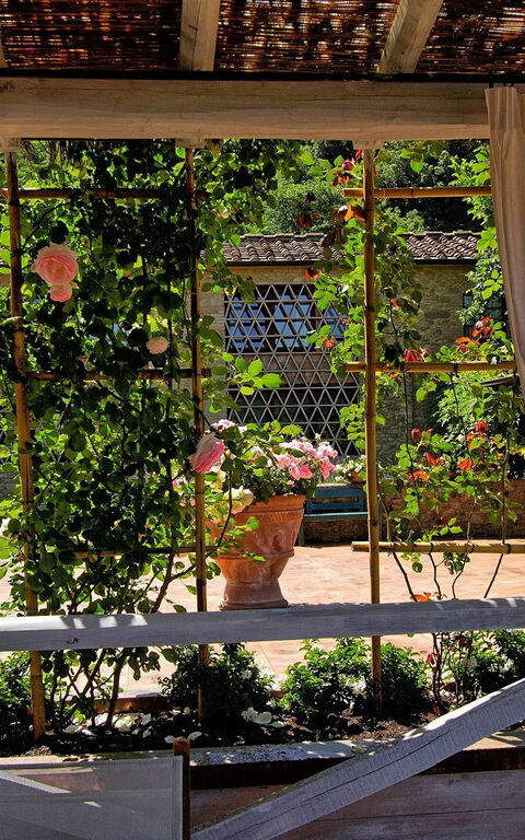 Villa Petrognano: Balkon / Terrasse / Patio, Garten