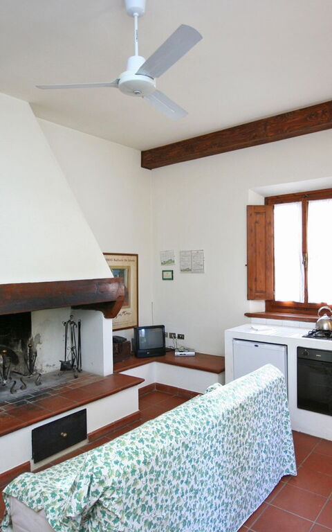 Il Frantoio: Küche, Wohnzimmer