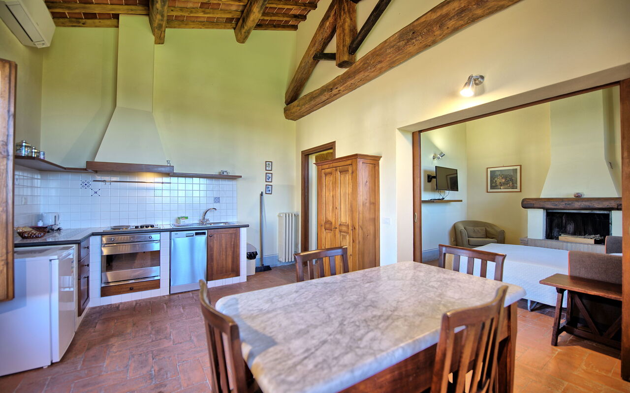 Unterkunft Fornacino 1: Esszimmer, Küche