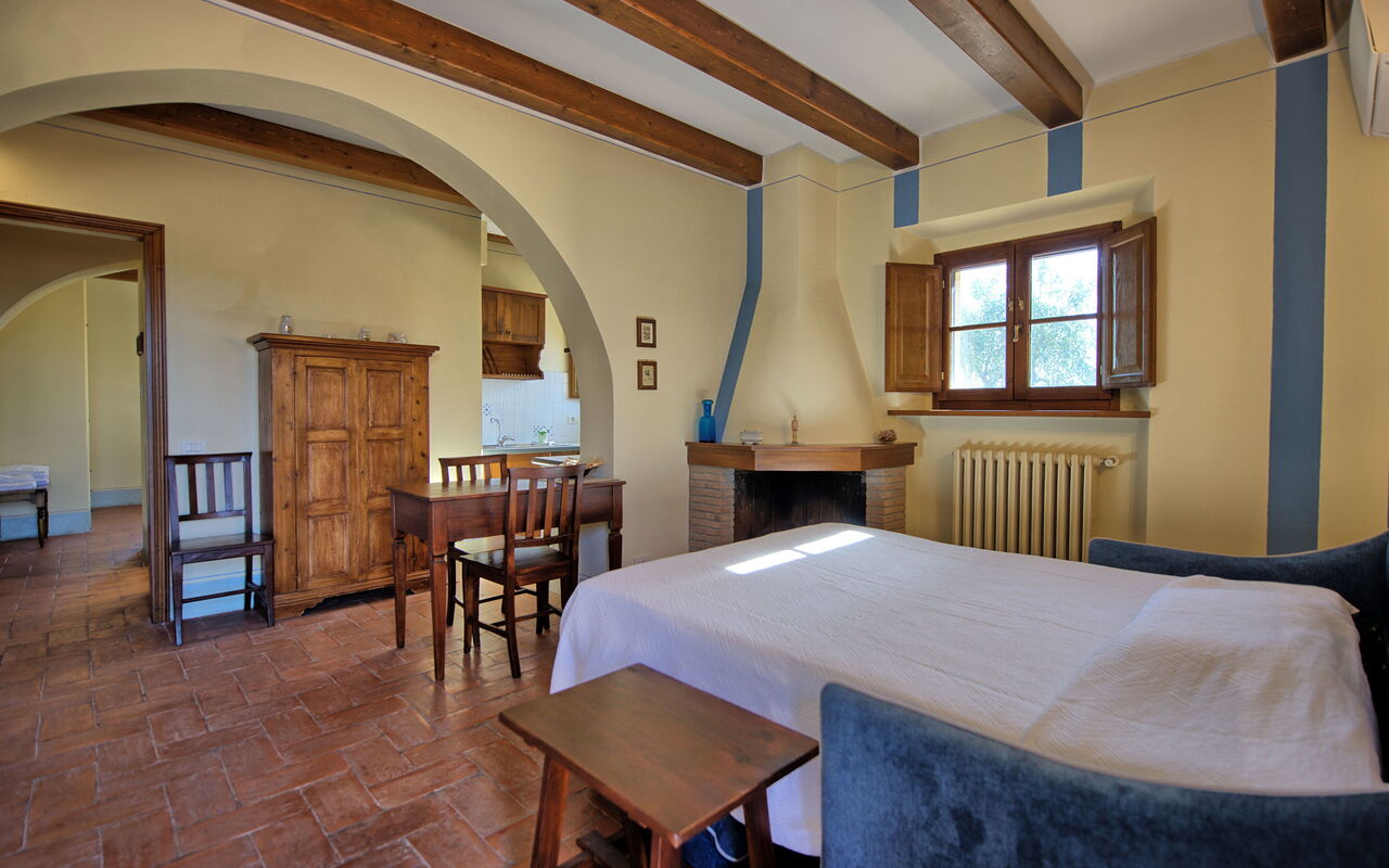 Unterkunft Fornacino 4: Esszimmer, Küche, Wohnzimmer