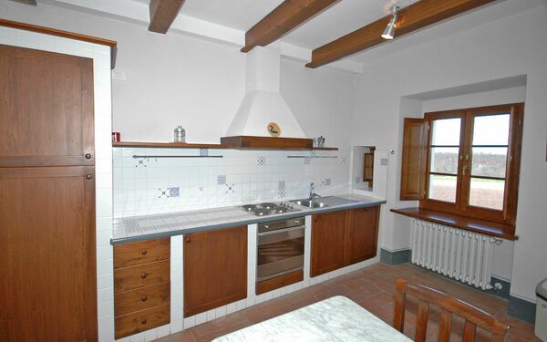 Unterkunft Fornacino 5: Esszimmer, Küche, Wohnzimmer