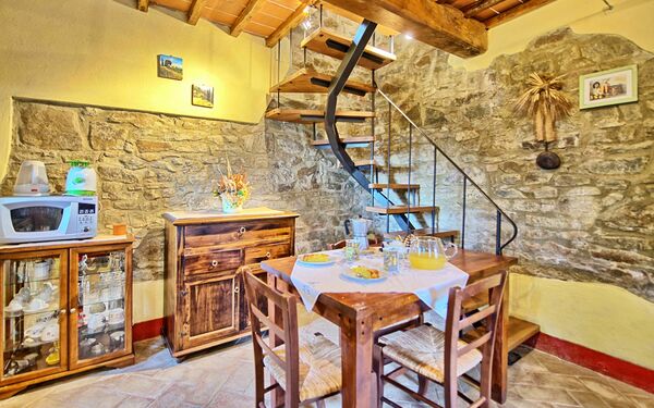 Unterkunft Orietta 3: Küche, Wohnzimmer