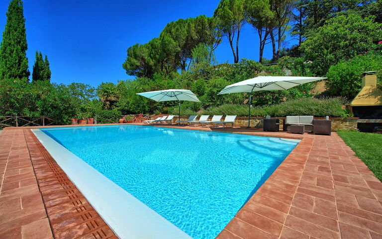 Casa Lucia: Draussen, Garten, Schwimmbad, Sommer