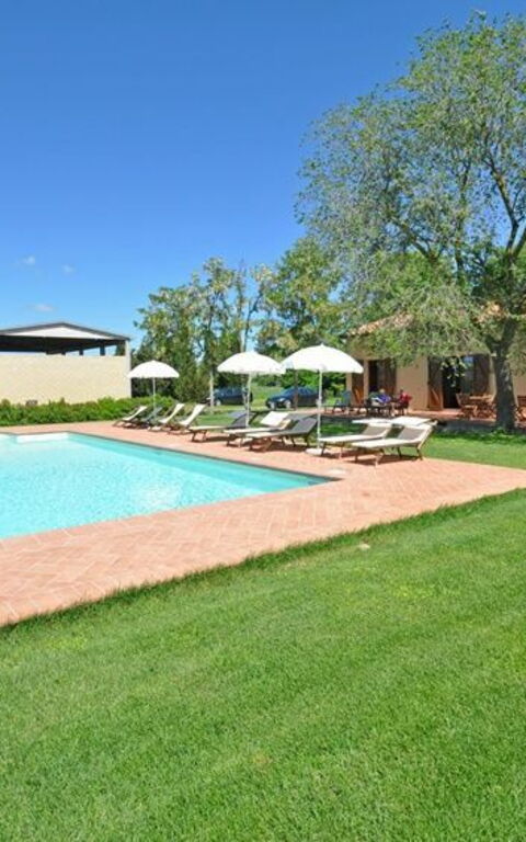 Pienza: Garten, Schwimmbad