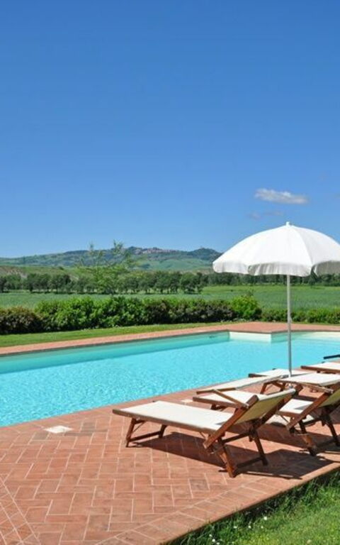 Pienza: Garten, Schwimmbad