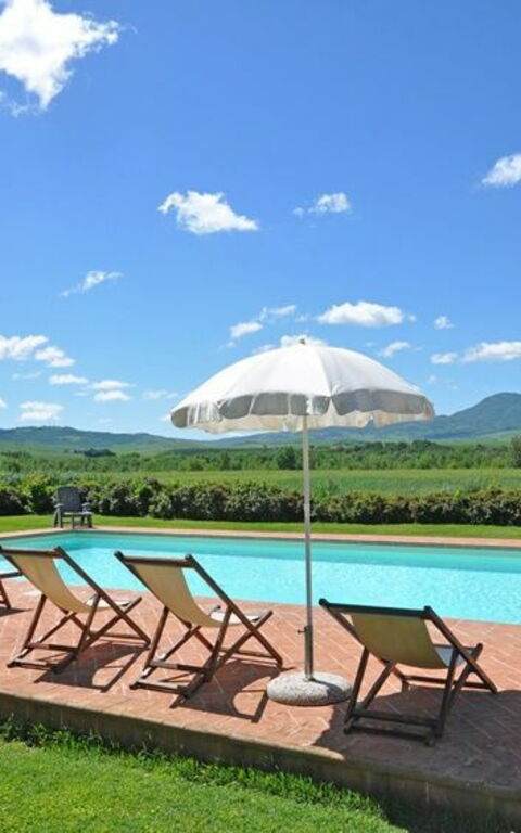 Pienza: Garten, Schwimmbad