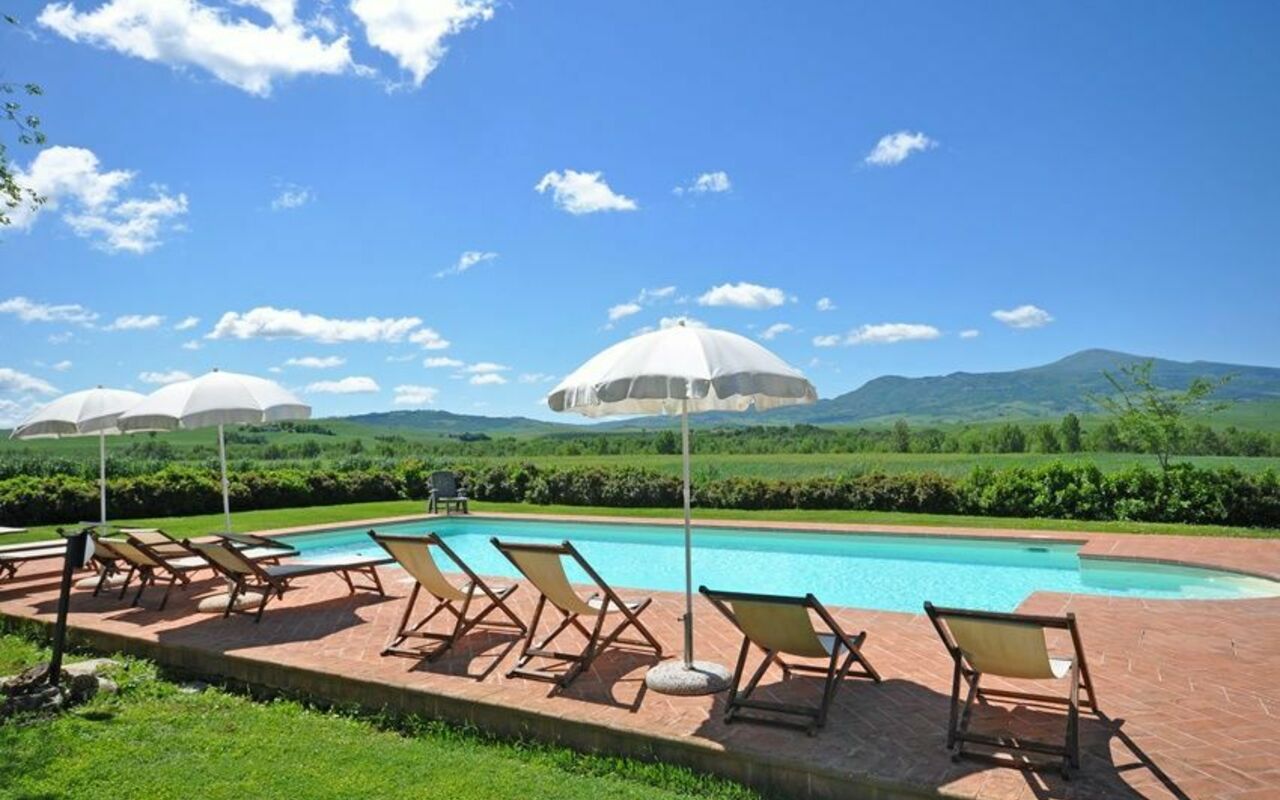 Pienza: Garten, Schwimmbad