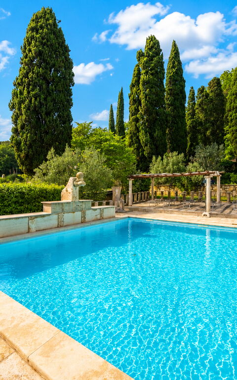 Le Querciolaie with Geothermal Pool: Außen, Draussen, Schwimmbad
