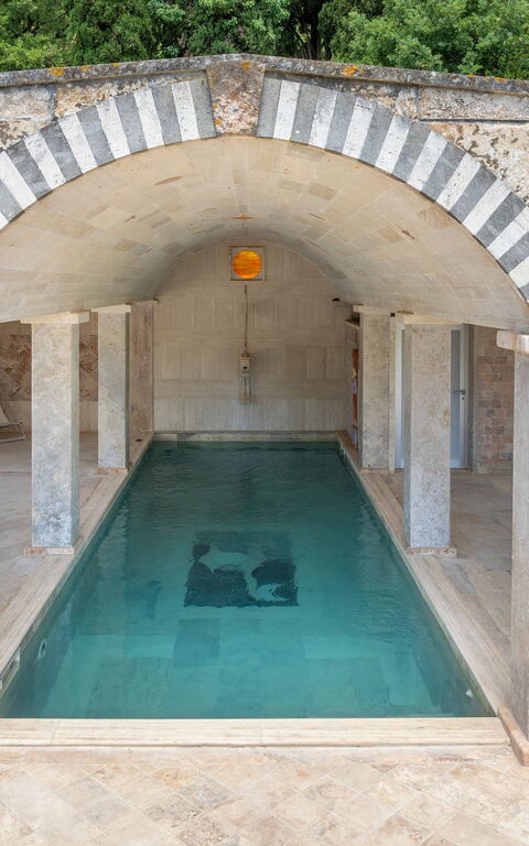 Le Querciolaie with Geothermal Pool: Draussen, Schwimmbad, Whirlpool