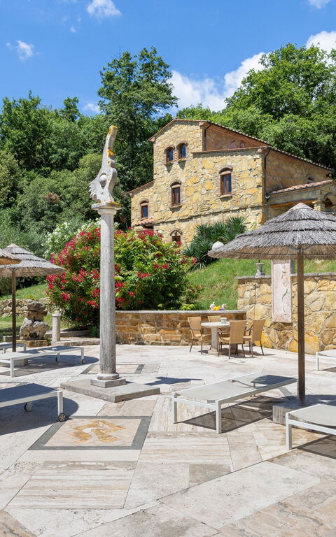 Le Querciolaie with Geothermal Pool: Draussen