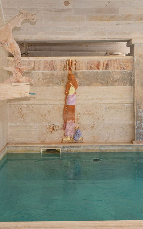 Le Querciolaie with Geothermal Pool: Draussen, Schwimmbad, Whirlpool