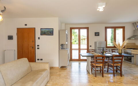 Unterkunft Dependance 1: Esszimmer, Wohnzimmer