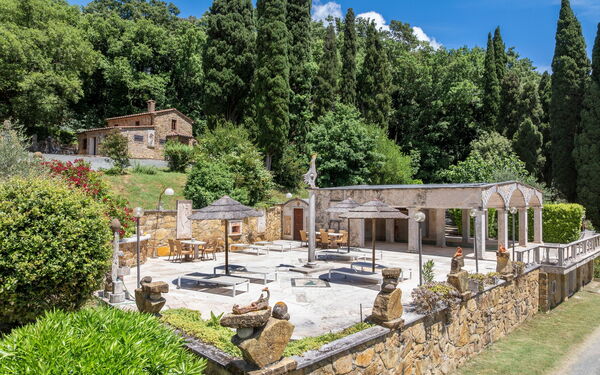 Le Querciolaie with Geothermal Pool: Ansichten, Draussen, Schwimmbad, Whirlpool