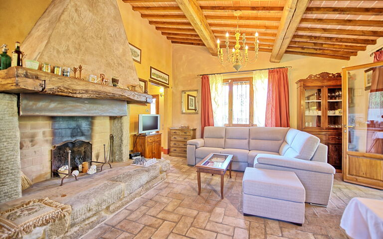 Casa Cipressi: Esszimmer, Wohnzimmer