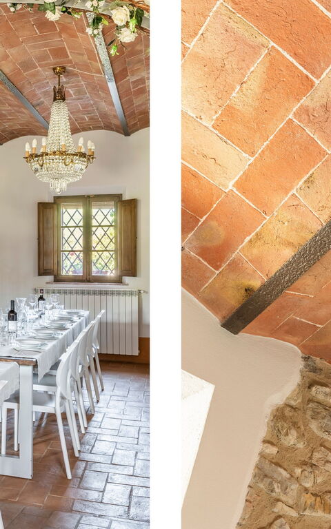 Villa Castiglione: Esszimmer