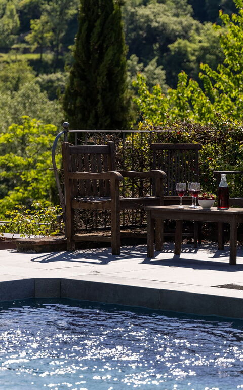 Villa Casentino: Schwimmbad