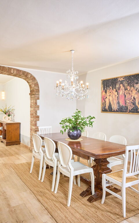 Villa Cassia: Esszimmer