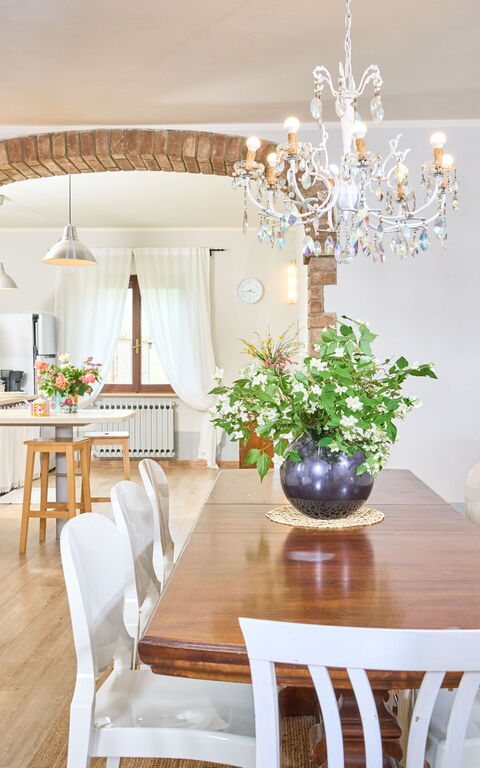 Villa Cassia: Esszimmer