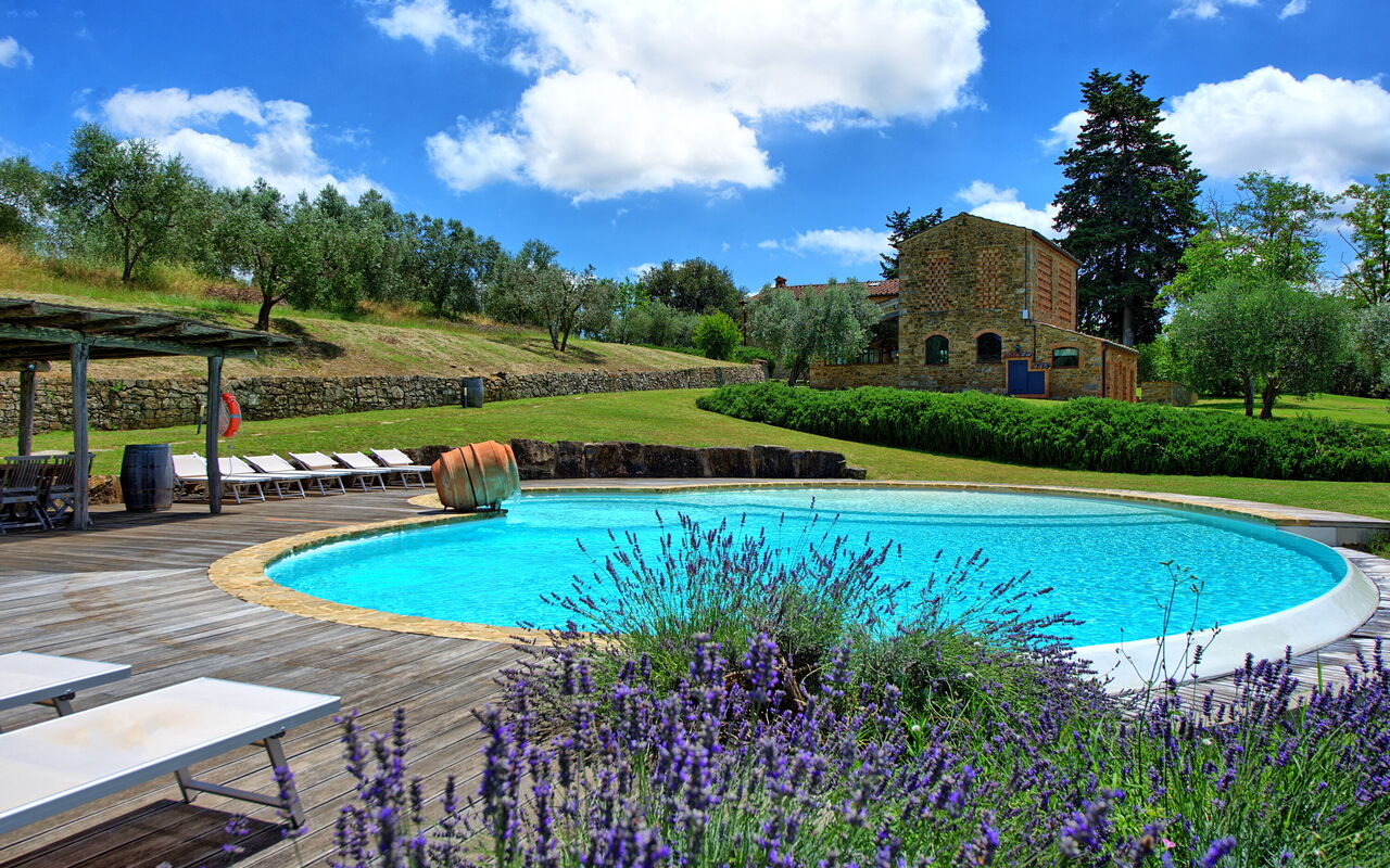 Villa Ferdinando: Schwimmbad, Sommer