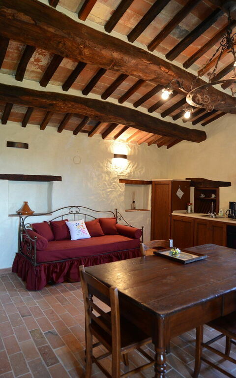 Villa Agazzi: Esszimmer, Küche, Wohnzimmer