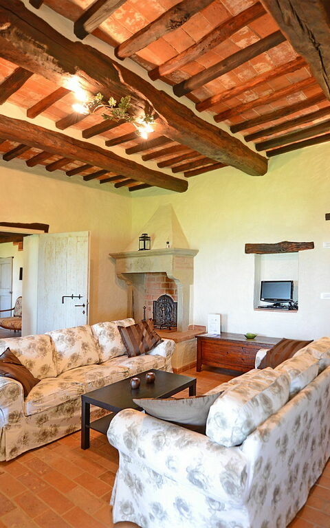 Villa Agazzi: Esszimmer, Küche, Wohnzimmer