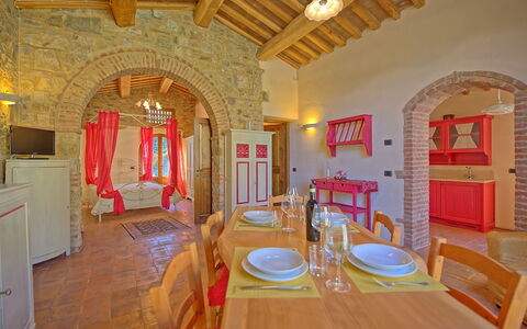 Unterkunft Arturo 2 - Dependance: Esszimmer, Wohnzimmer