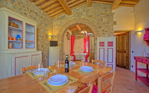 Unterkunft Arturo 2 - Dependance: Esszimmer, Wohnzimmer